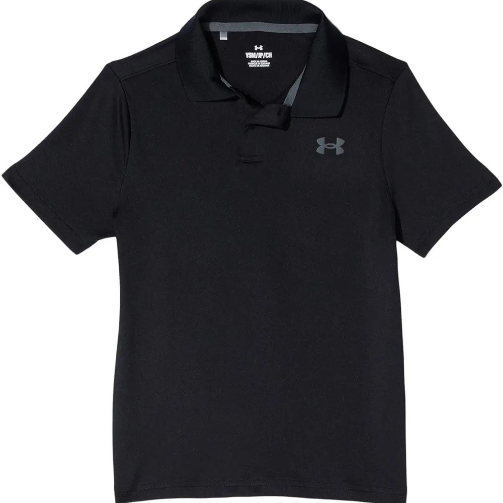 Under Armour Performance Polo Shirt. Black. Size Youth XL